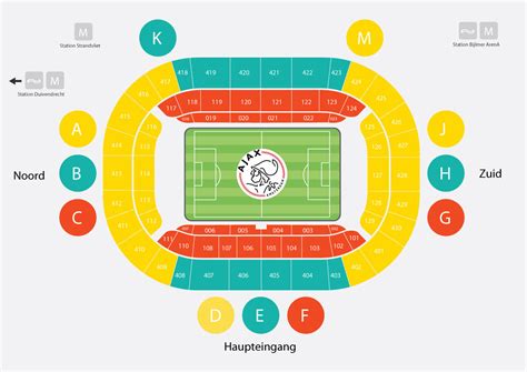 johan cruyff arena seating plan